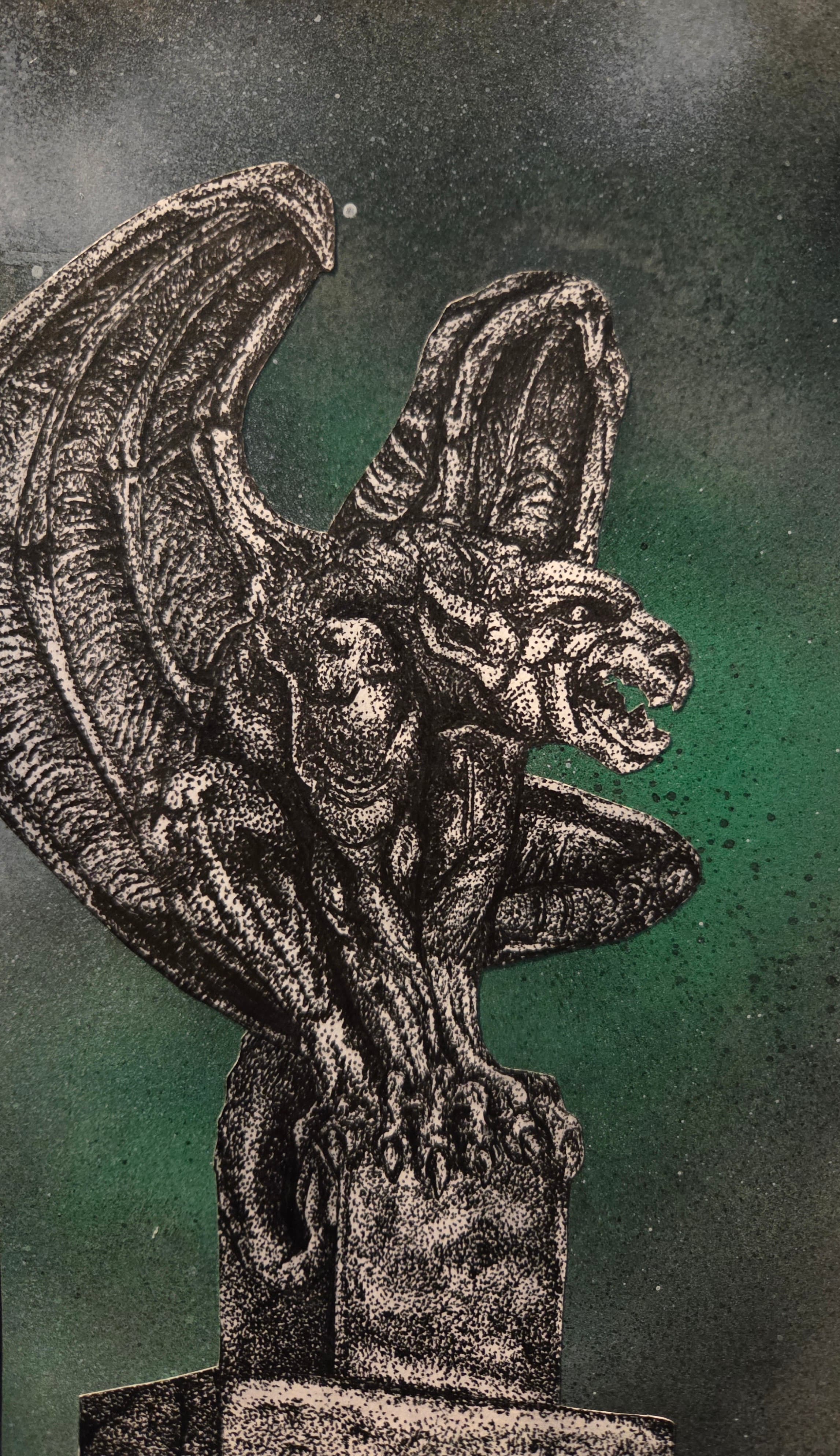 Gargoyle on a plinth